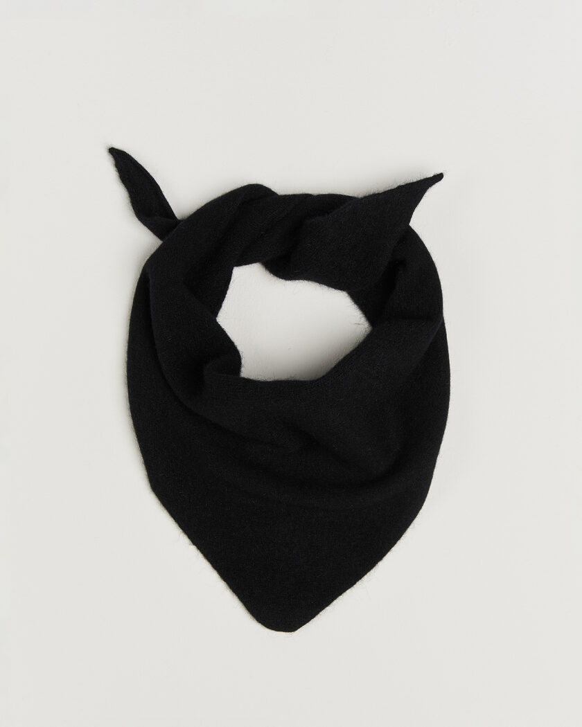 Le Bonnet Lambswool/Caregora Bandana Onyx – Zwart