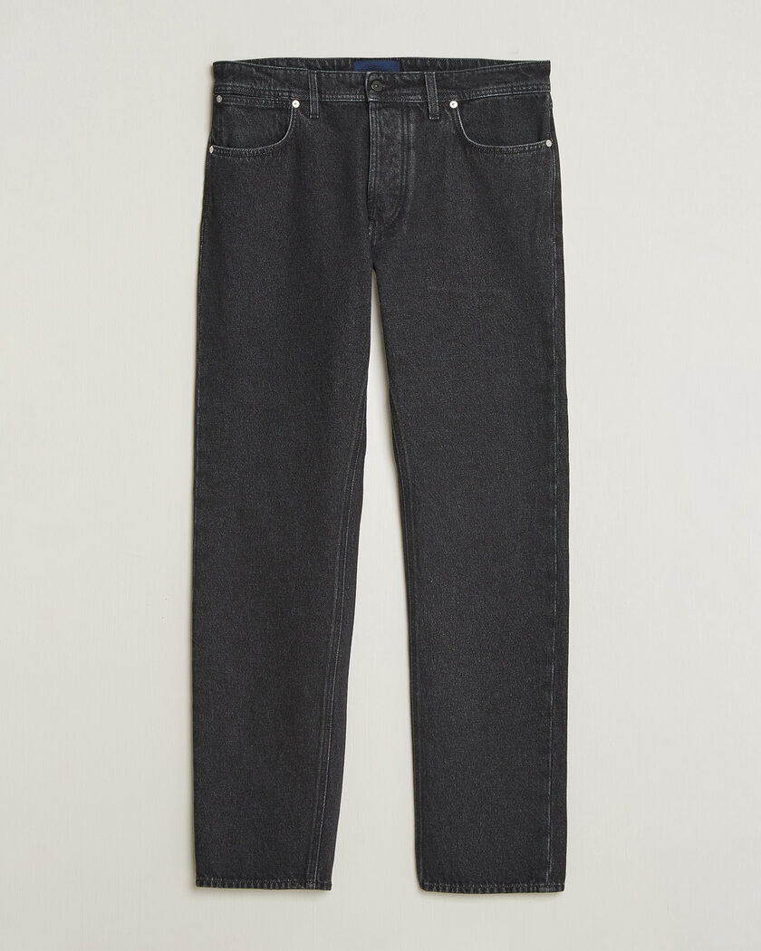Stone Island Regular Straight Fit Jeans Black Medium Wash – Zwart