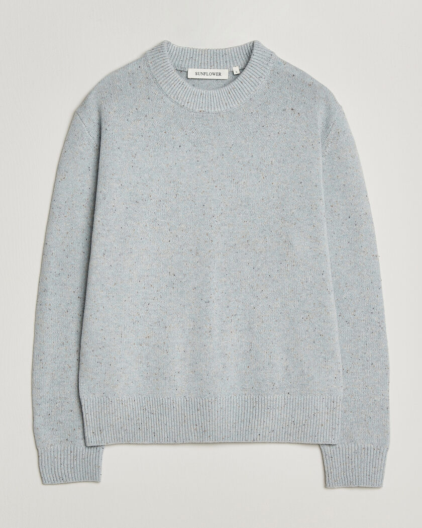 Sunflower Moon Donegal Sweater Light Blue – Blauw