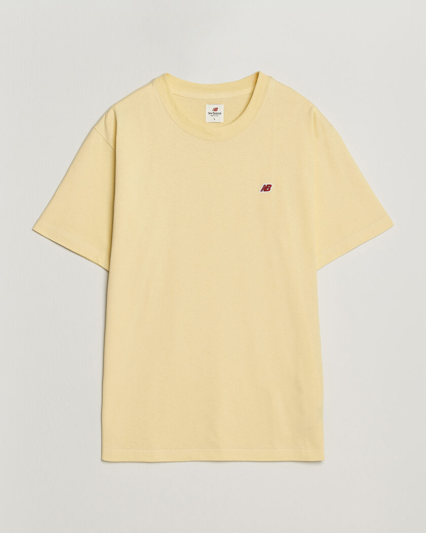 New Balance Made In US & UK New Balance Made in Made In USA Core T-Shirt Alabaster – Geel