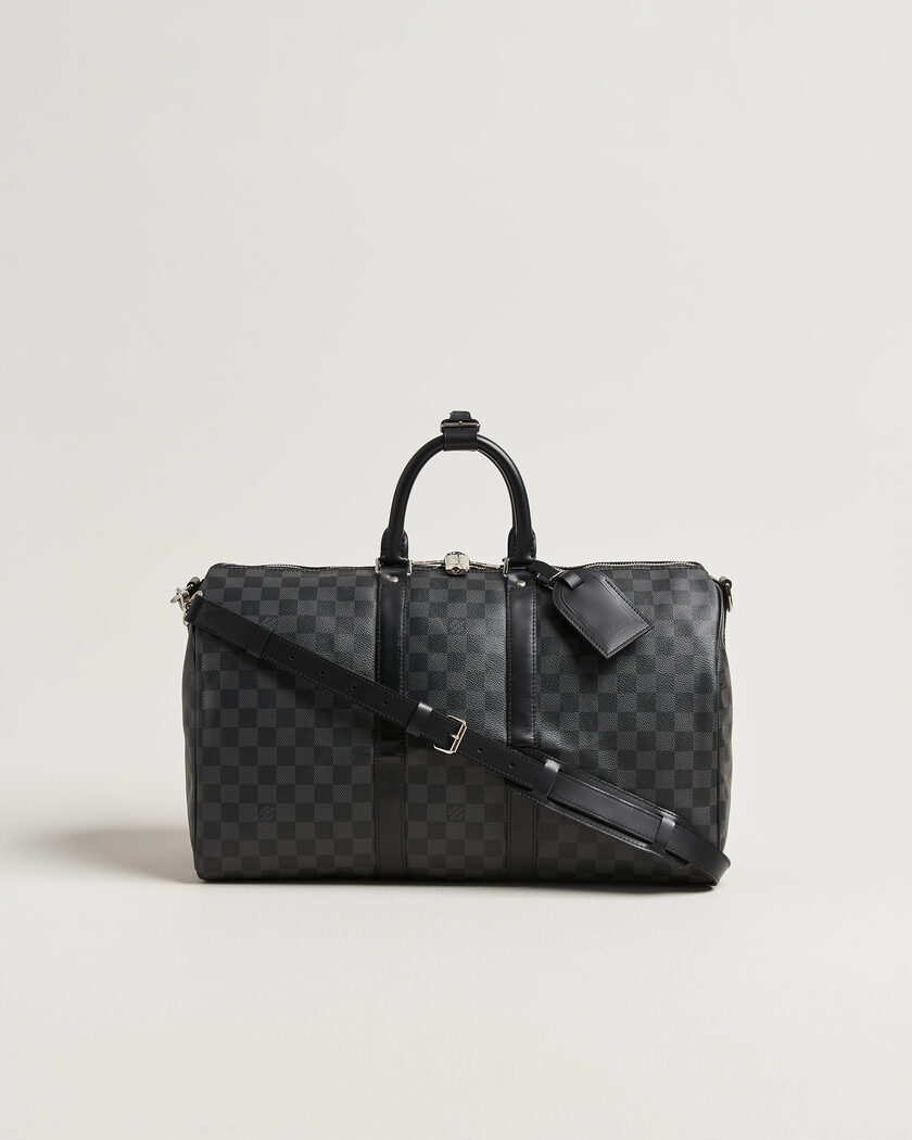 Louis Vuitton Pre-Owned Keepall 45 Bandouliére Damier graphite – Grijs