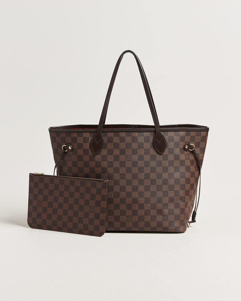 Louis Vuitton Pre-Owned Neverfull MM Damier Ebene – Bruin
