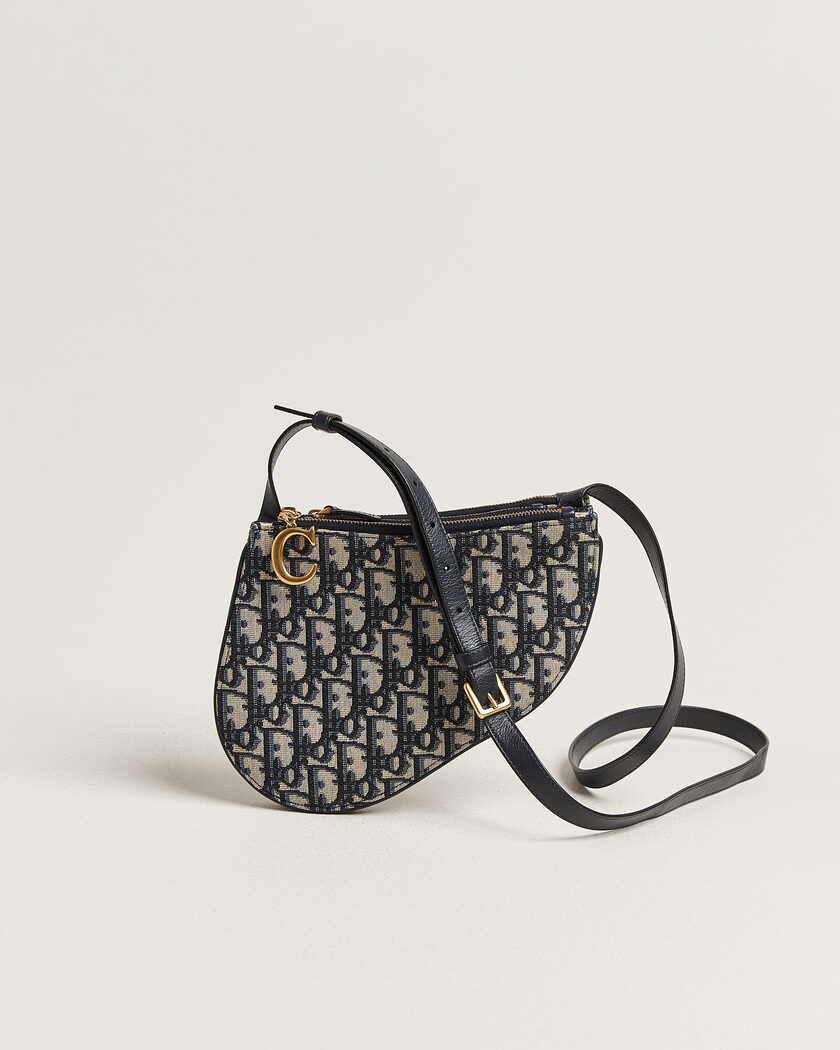 Dior Pre-Owned Saddle Oblique Rodeo Trio Pouch Blue – Blauw