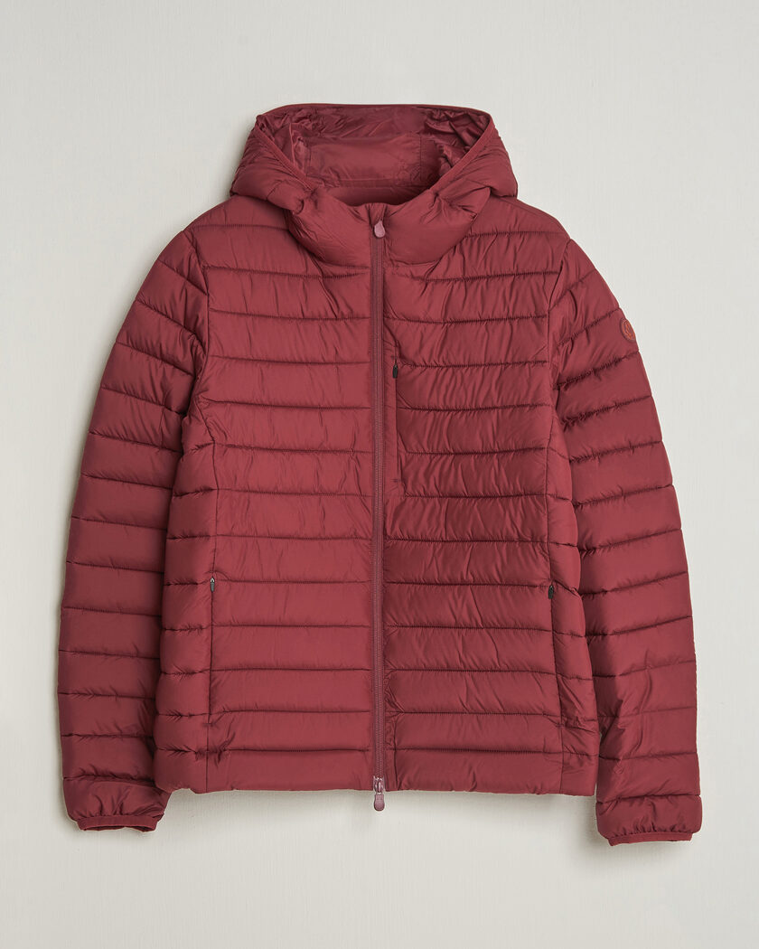 Save The Duck Juncus Matt Lightweight Hood Jacket Wine Red – Rood