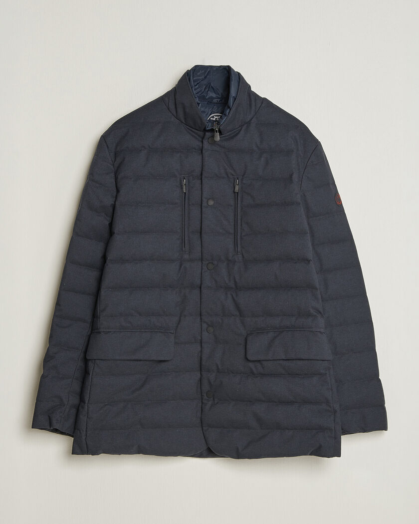  Save The Duck Felipe Padded Flannel Jacket Navy Blue – Blauw