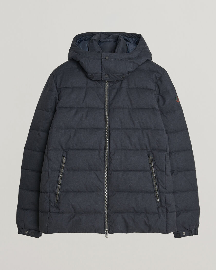 Save The Duck Constantin Padded Flannel Jacket Navy Blue Melange – Blauw