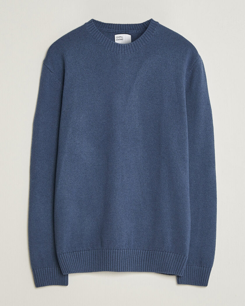 Colorful Standard Classic Merino Wool Crew Neck Petrol Blue – Blauw