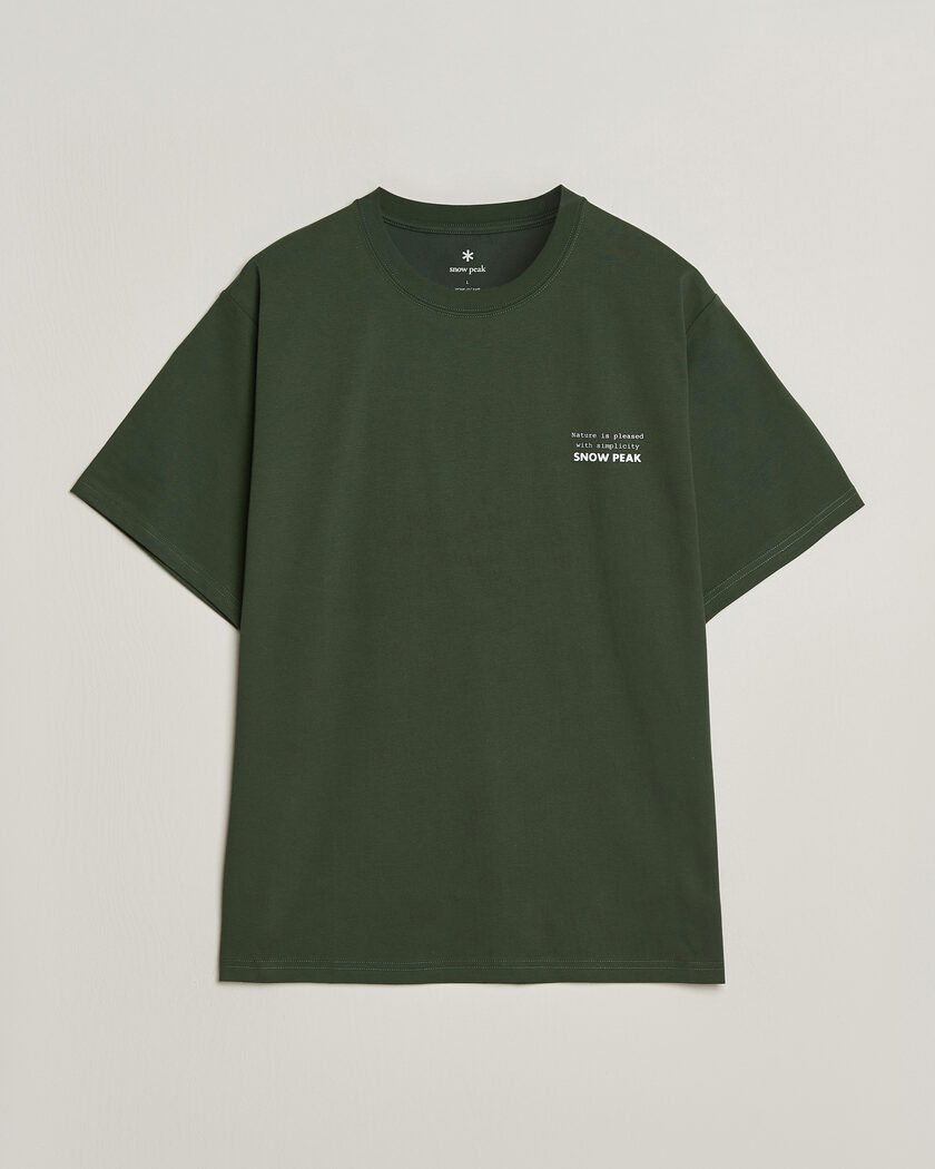 Snow Peak Elemental Balance T-Shirt Dark Green – Groen