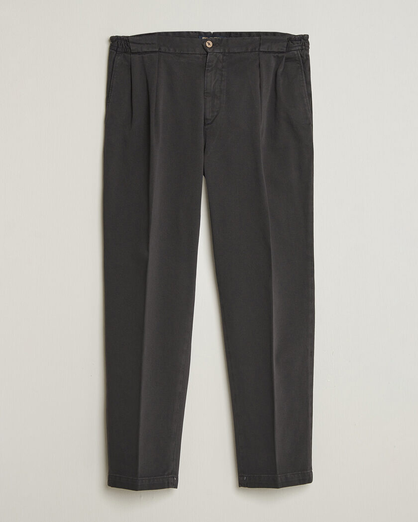 Briglia 1949 Portobello Loose Fit Cotton Trousers Dark Grey – Grijs