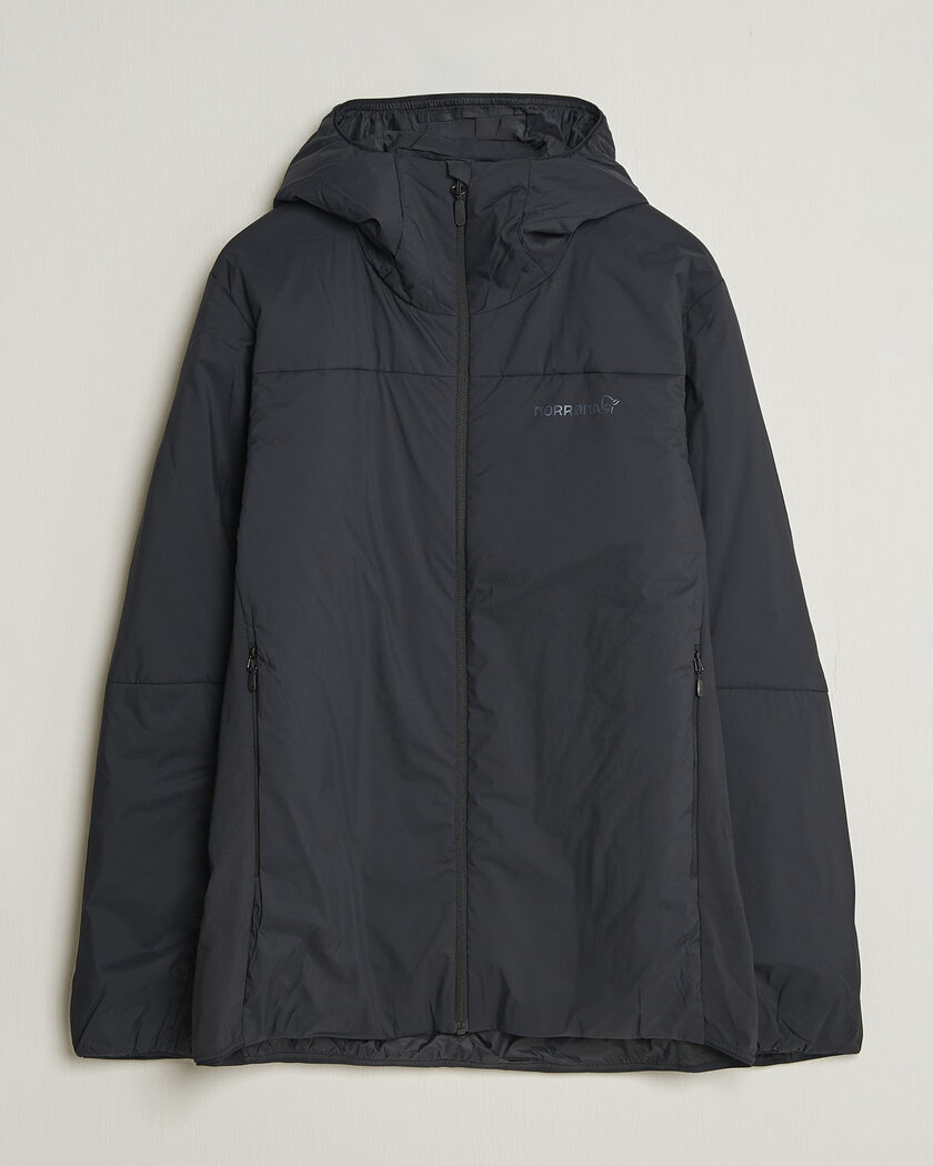 Norrøna Femund Thermo Zip Hood Caviar Black – Zwart