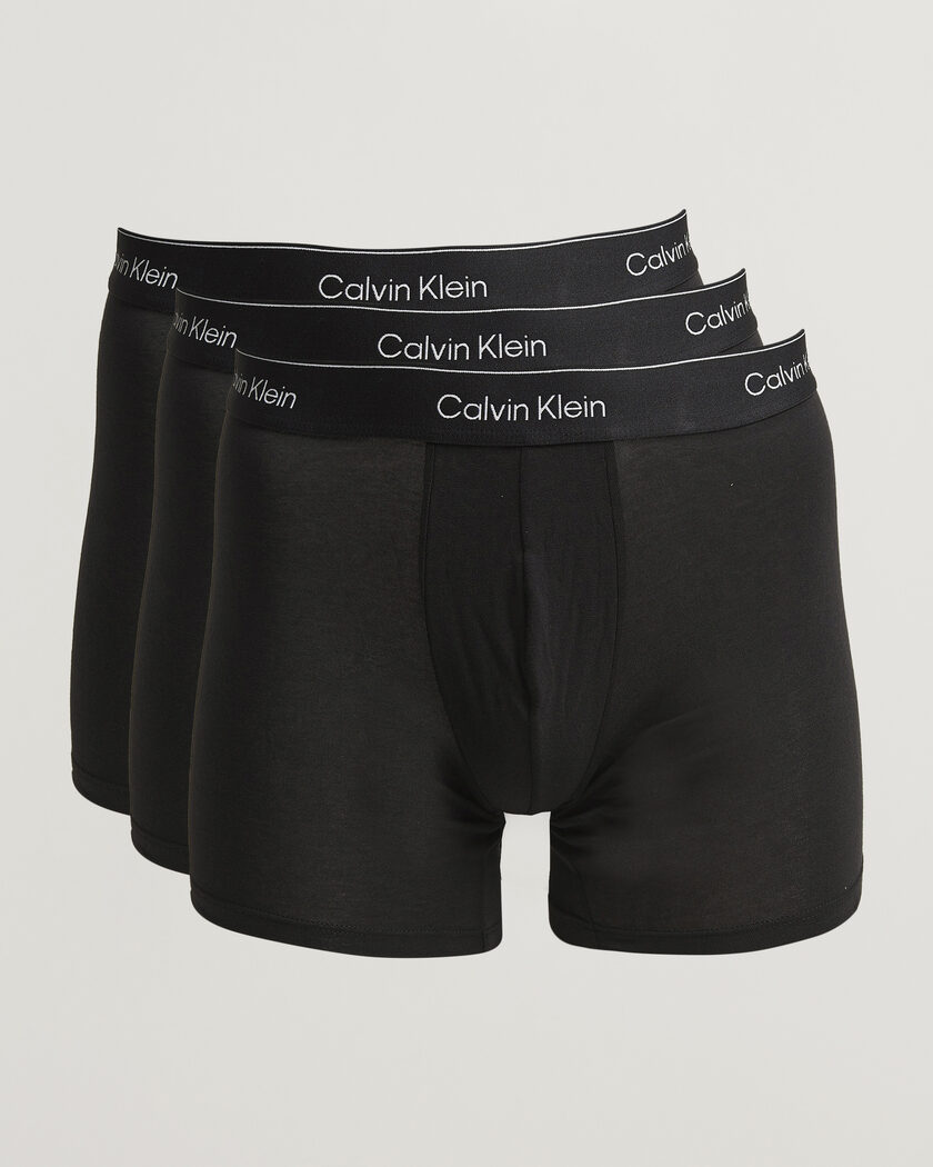 Calvin Klein 3-Pack Icon Cotton Stretch Boxer Brief Black – Zwart