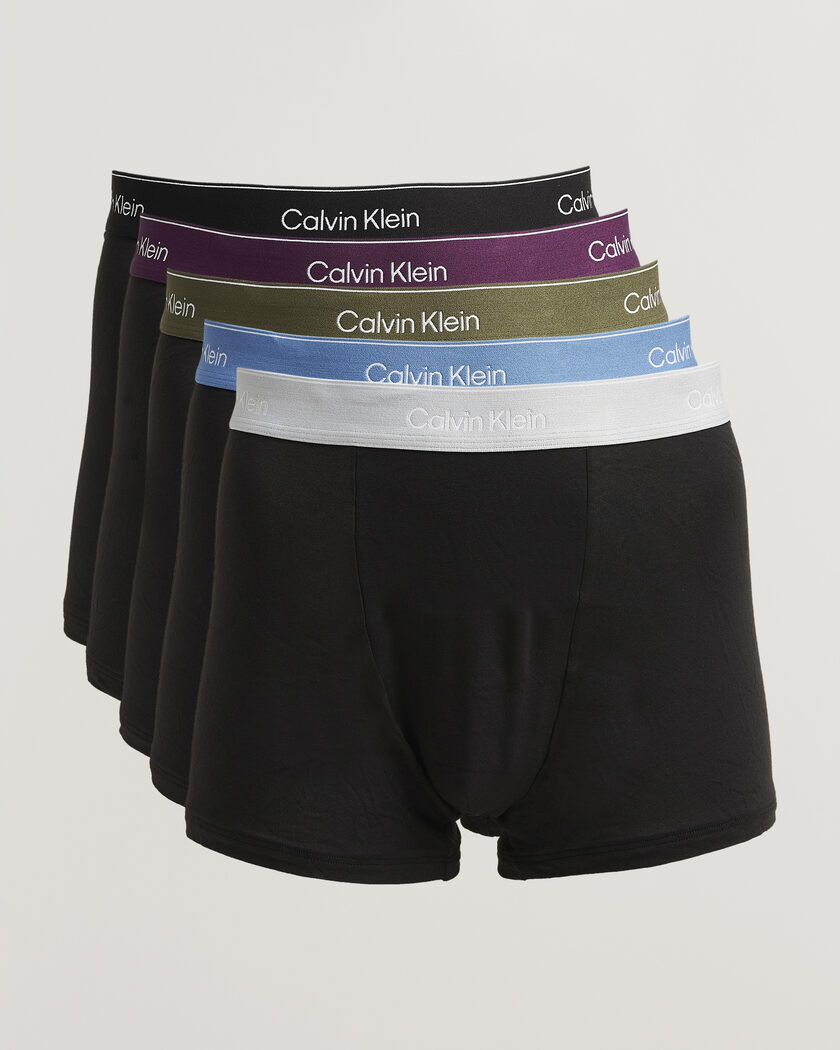 Calvin Klein 5-Pack Icon Cotton Stretch Relaxed Trunk Black – Zwart
