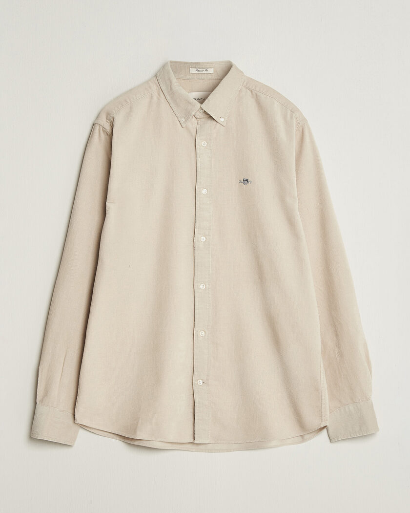 Gant Regular Fit Corduroy Shirt Clay Beige – Beige