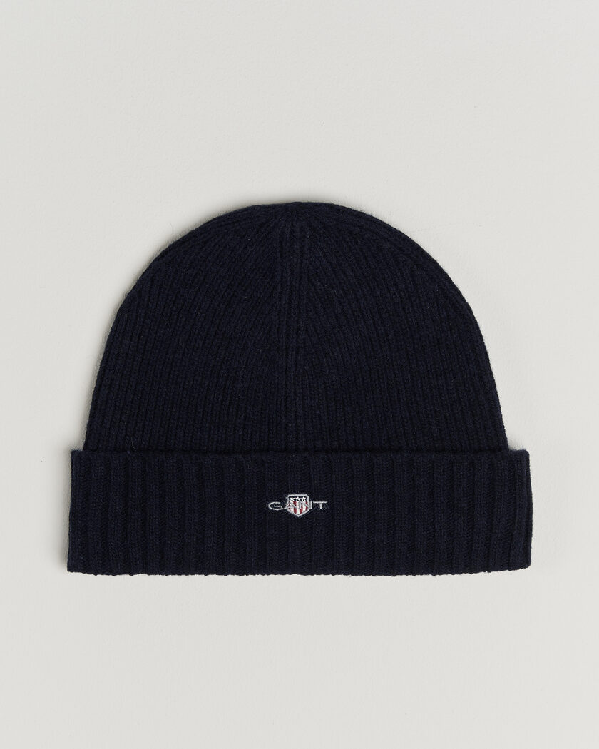 Gant Wool Beanie Marine – Blauw