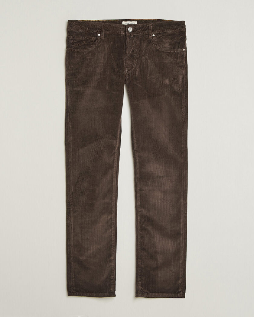 Jacob Cohën Bard 5-Pocket Medium Corduroy Trousers Brown – Bruin