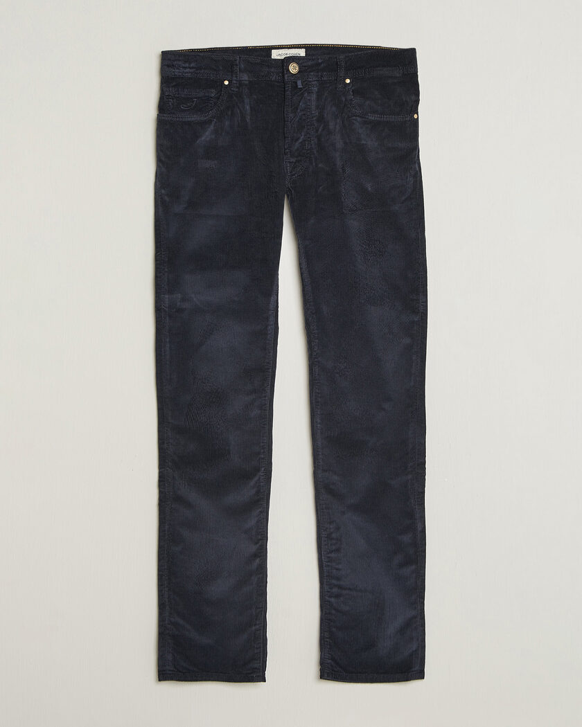 Jacob Cohën Bard 5-Pocket Medium Corduroy Trousers Navy – Blauw