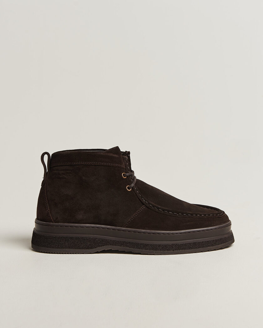 Gant Blistown Shearling Suede Moc Toe Boot Espresso Brown – Bruin