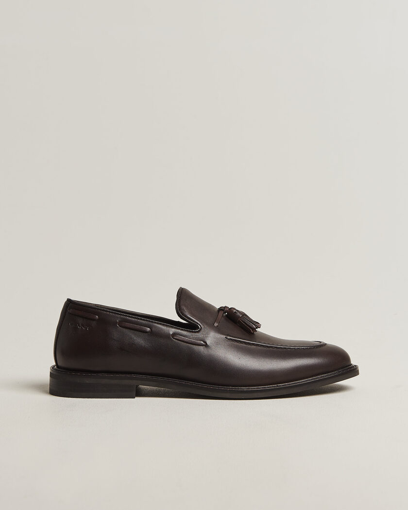Gant Lozham Leather Tassle Loafer Dark Brown – Bruin