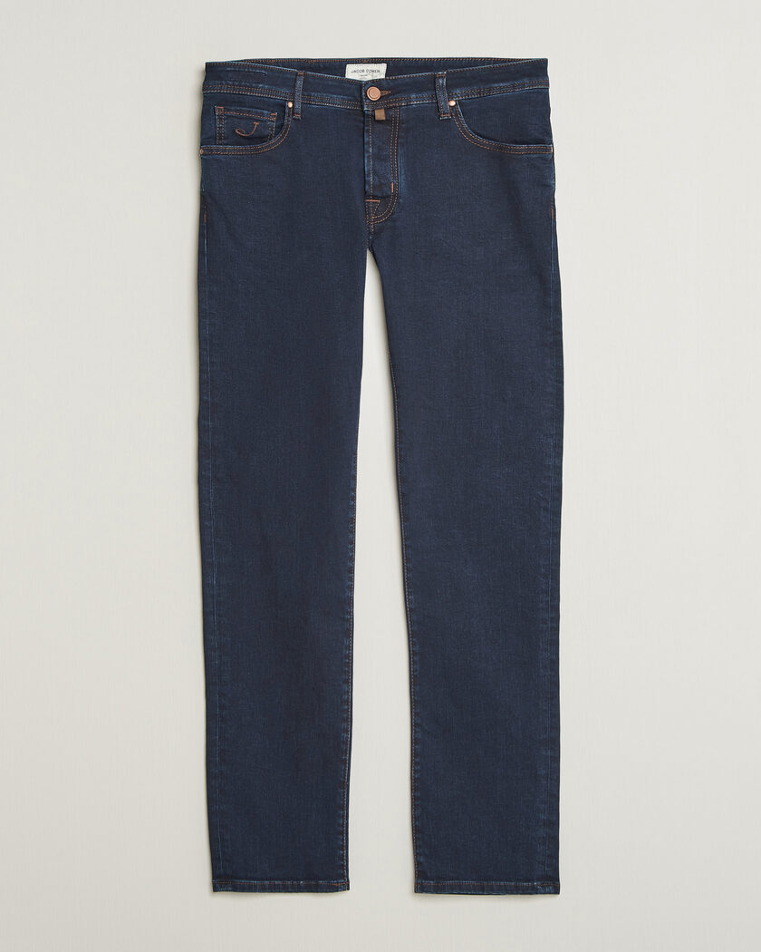 Jacob Cohën Nick Slim Fit Rinse Wash Stretch Jeans Dark Blue – Blauw