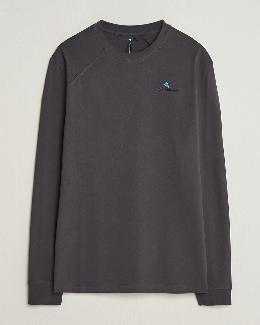 Klättermusen Root Long Sleeve Logo T-Shirt Raven – Zwart