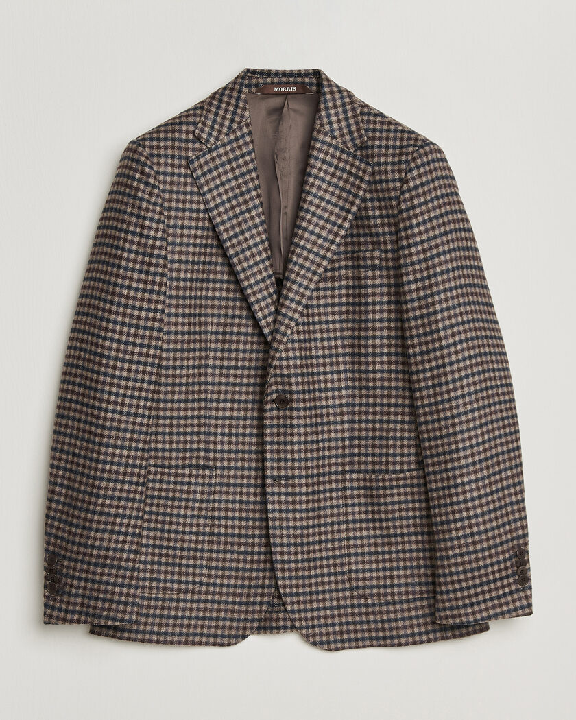 Morris Soft Check Blazer Brown – Bruin