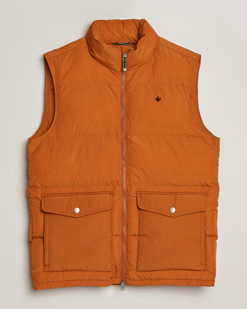 Morris Lennox Puffer Vest Orange – Oranje