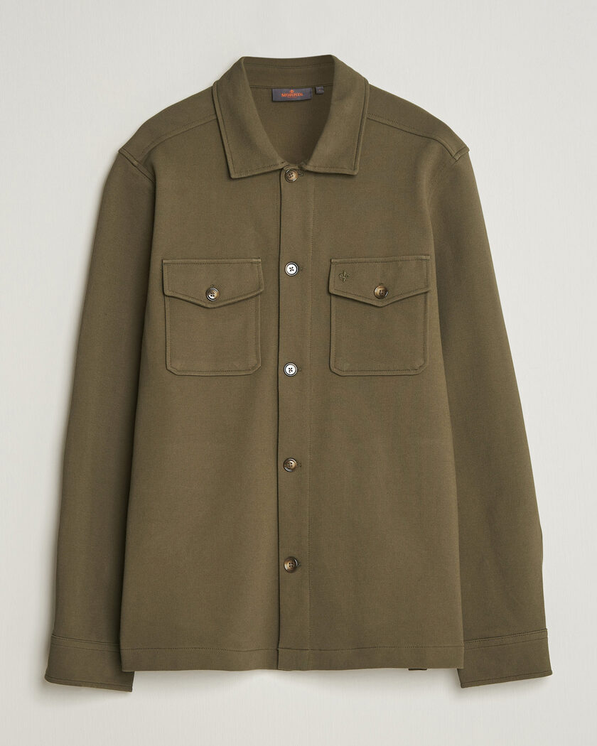 Morris Andrew Jersey Overshirt Olive – Groen