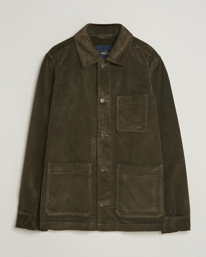 Morris Fenix Cord Shirt Jacket Olive – Groen