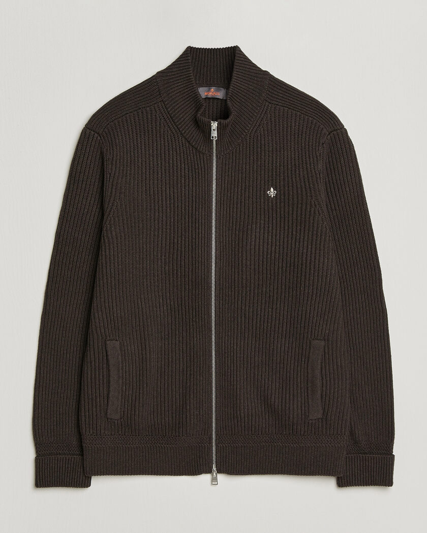 Morris Duncan Zip Cardigan Brown – Bruin