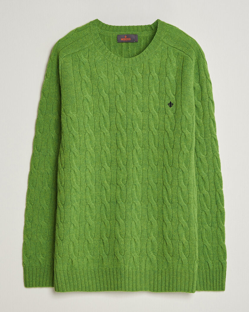 Morris Archard Cable Sweater Green – Groen