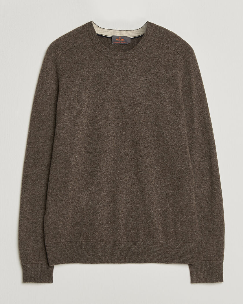 Morris Wilfred Cashmere O-Neck Brown – Bruin