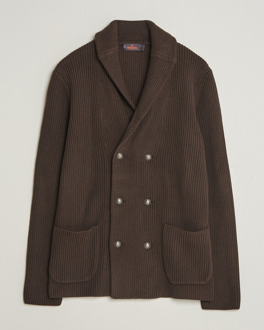 Morris Brayden DB Shawl Cardigan Brown – Bruin