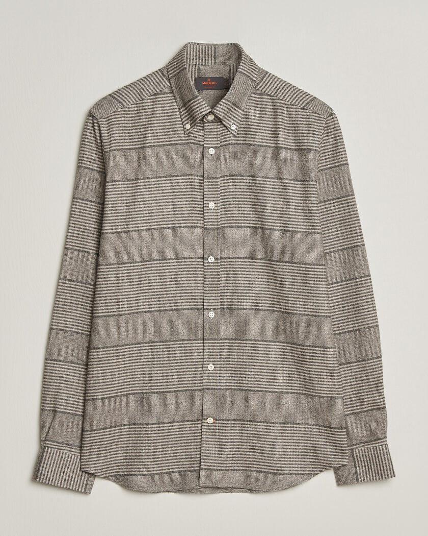 Morris Soft Lama Check Shirt Camel – Beige