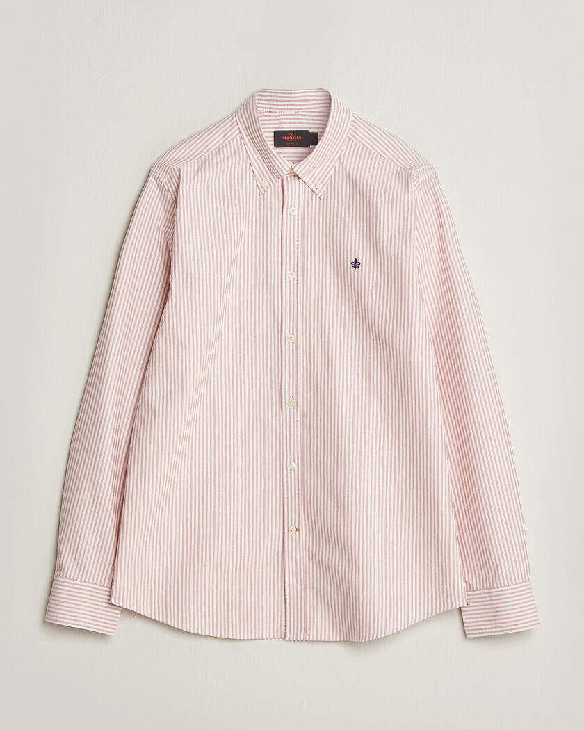 Morris Douglas Oxford Stripe Shirt Orange – Oranje