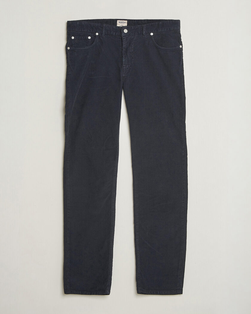 Morris James Cord 5-Pocket Pants Navy – Blauw