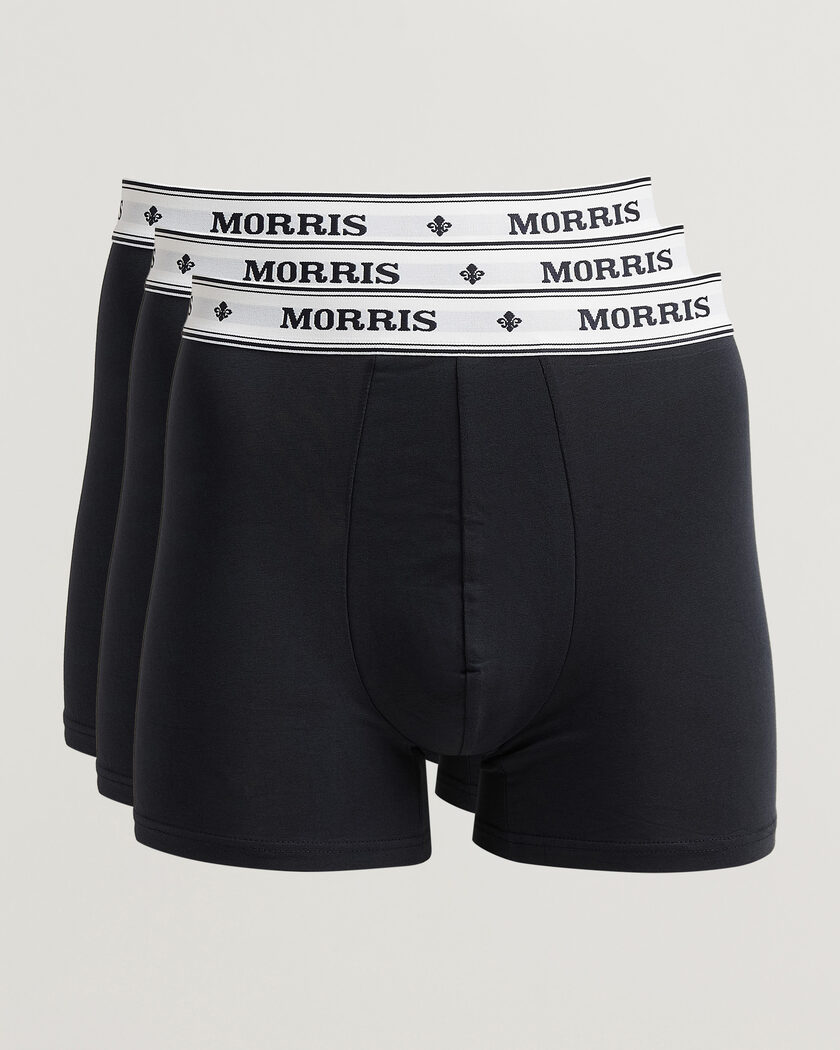 Morris Boxer Brief 3-Pack Old Blue – Blauw