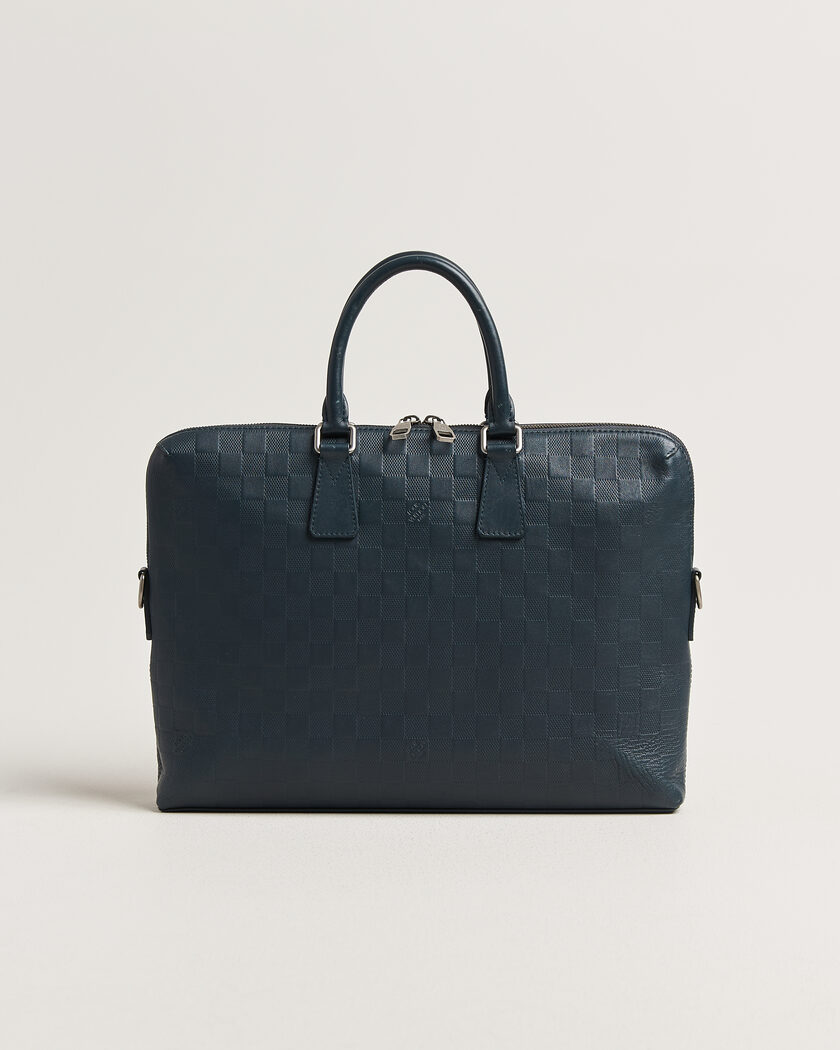 Louis Vuitton Pre-Owned Porte Documents Bag Damier Infini Onyx – Blauw