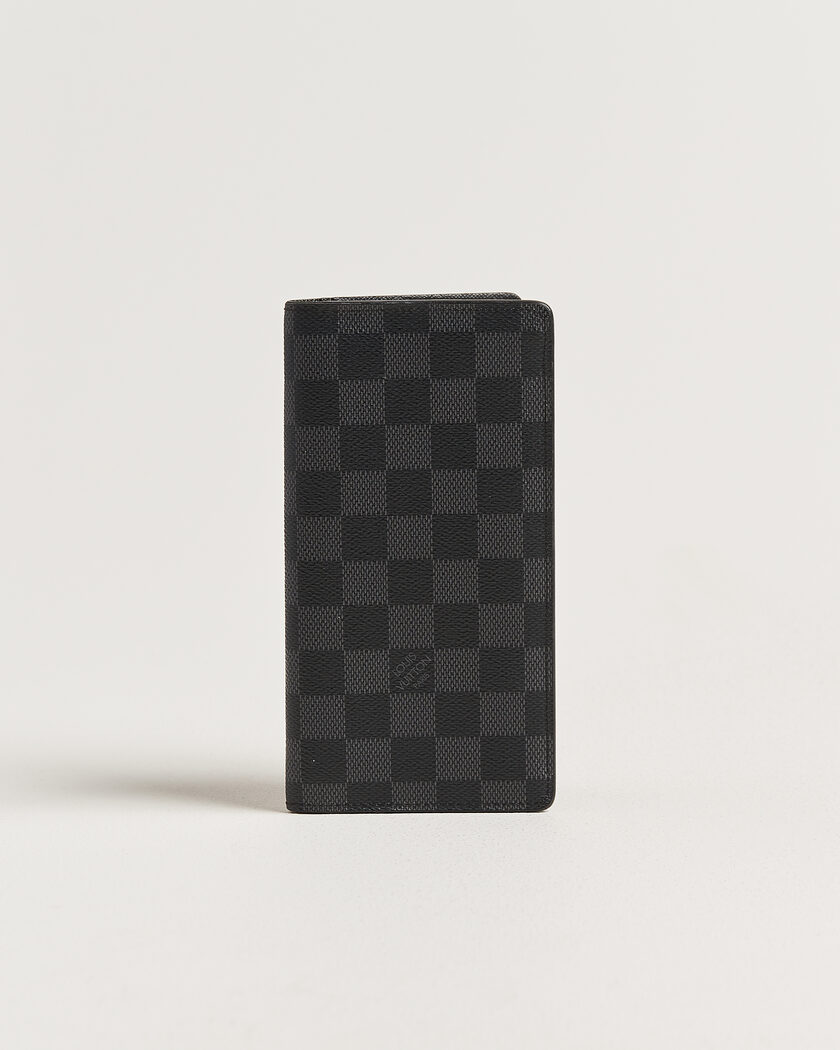 Louis Vuitton Pre-Owned Brazza Wallet Damier Graphite – Grijs