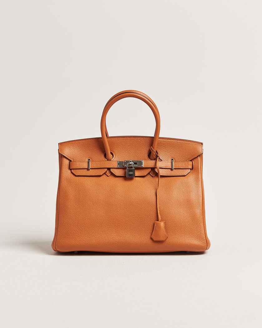 Hermès Pre-Owned Birkin 35 Togo Leather Orange – Oranje