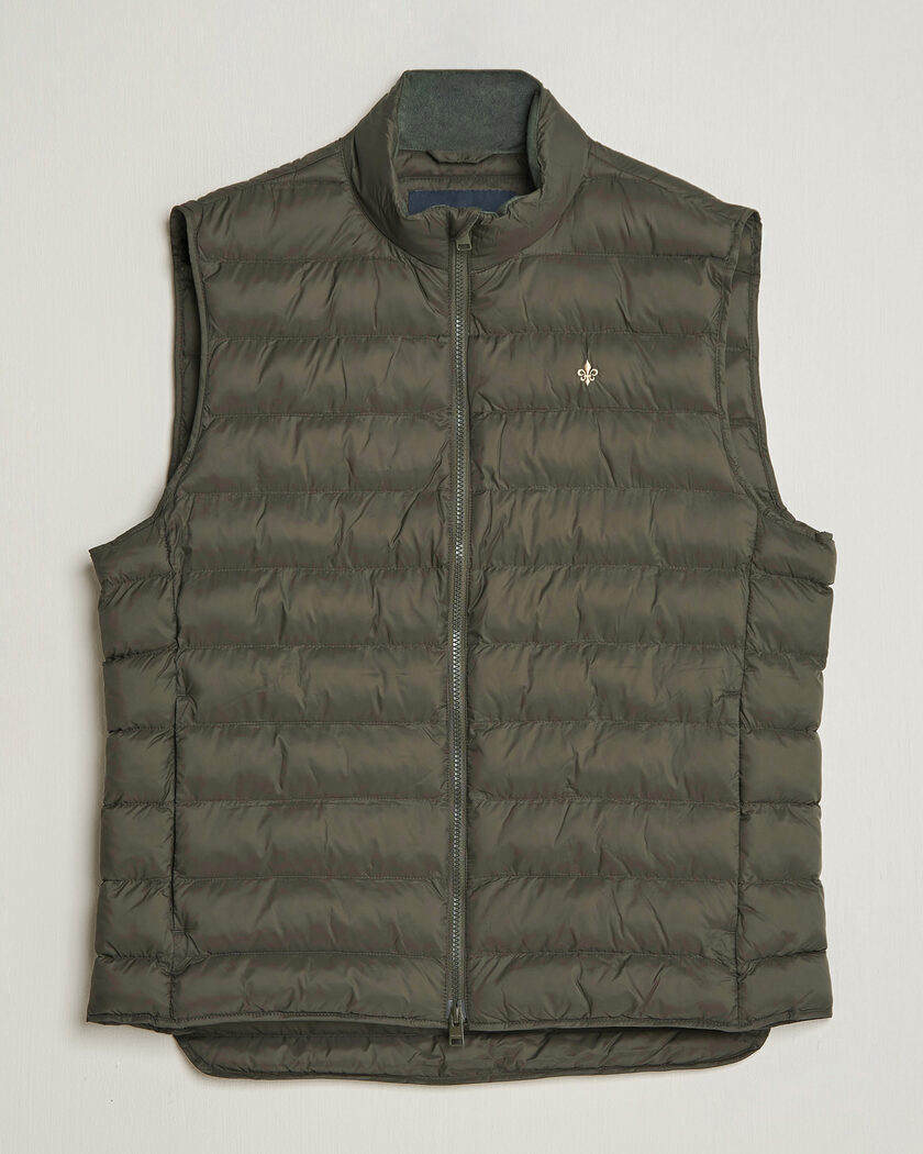 Morris Norfolk Liner Vest Olive – Groen