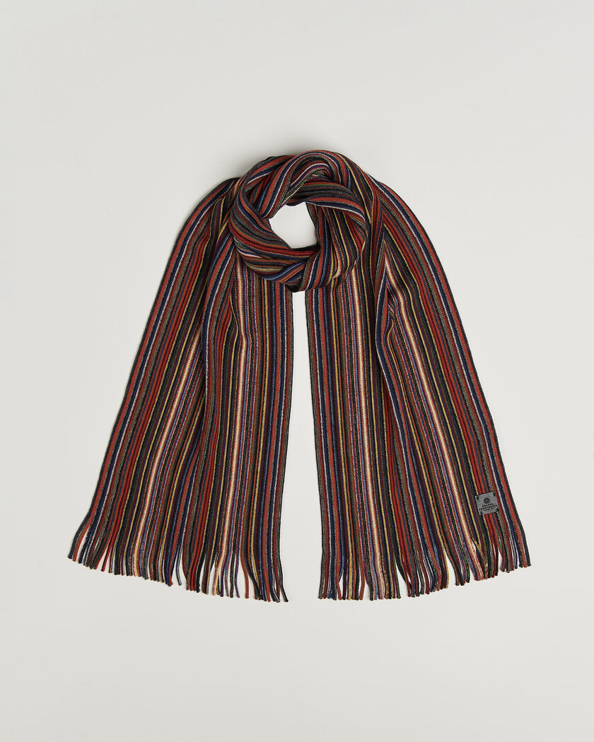 Amanda Christensen Wool Striped Scarf Multi – Meerkleurig