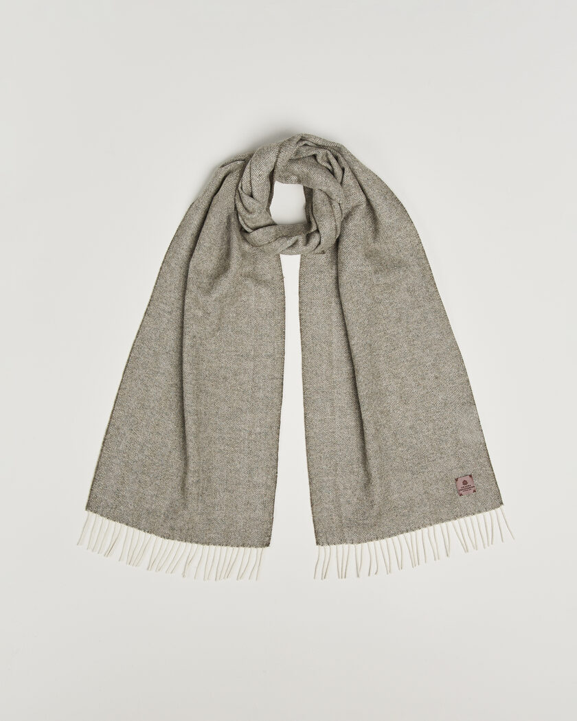  Amanda Christensen Wool Herringbone Scarf Green – Groen