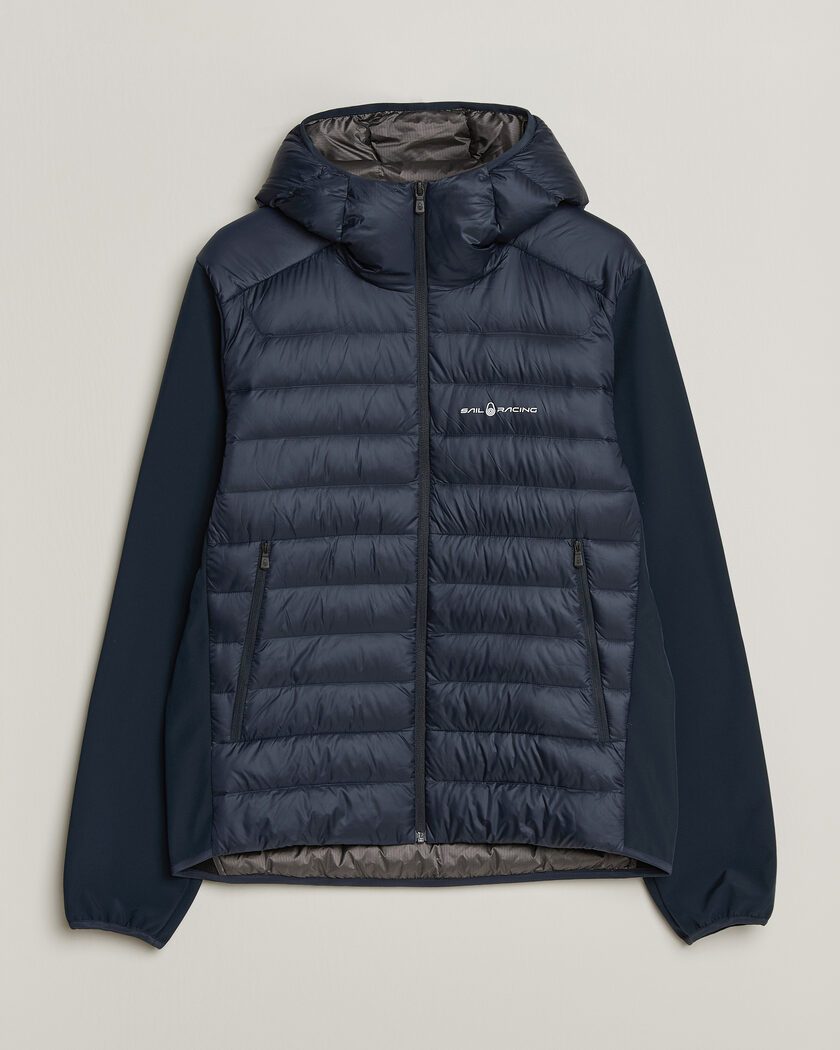 Sail Racing Spray Down Hooded Hybrid Jacket Dark Navy – Blauw