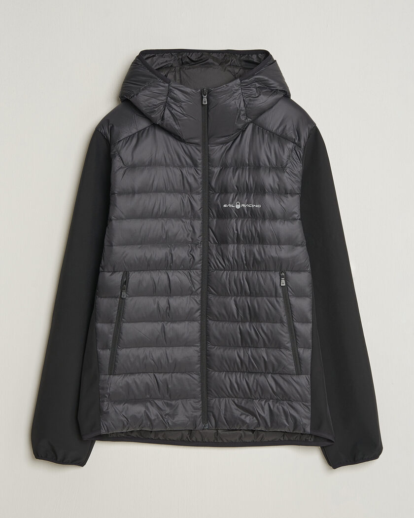 Sail Racing Spray Down Hooded Hybrid Jacket Carbon – Zwart