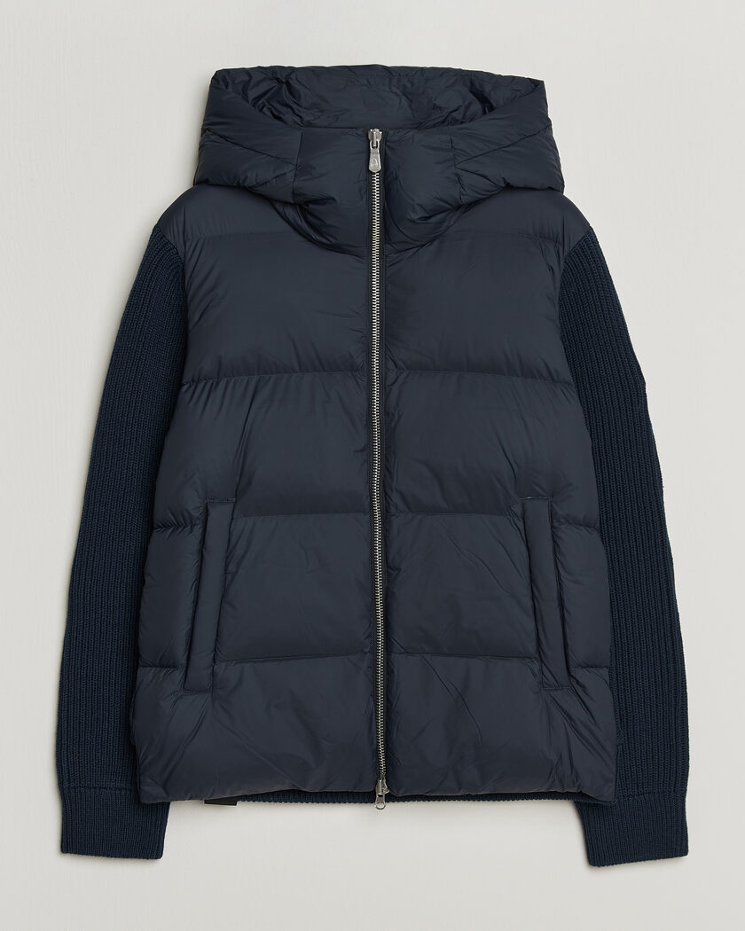 Sail Racing Ridge Hooded Hybrid Jacket Dark Navy – Blauw