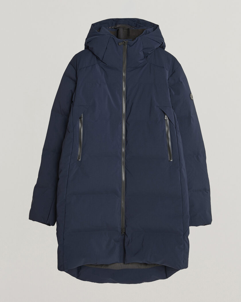 Sail Racing Arc Down Hooded Parka Dark Navy – Blauw