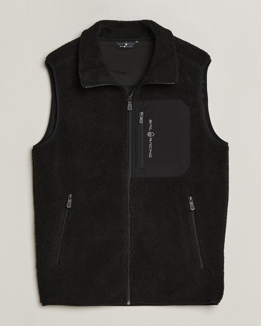 Sail Racing Bowman Pile Vest Carbon – Zwart