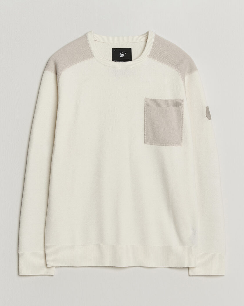 Sail Racing Spine Wool Knitted Sweater Off White – Wit