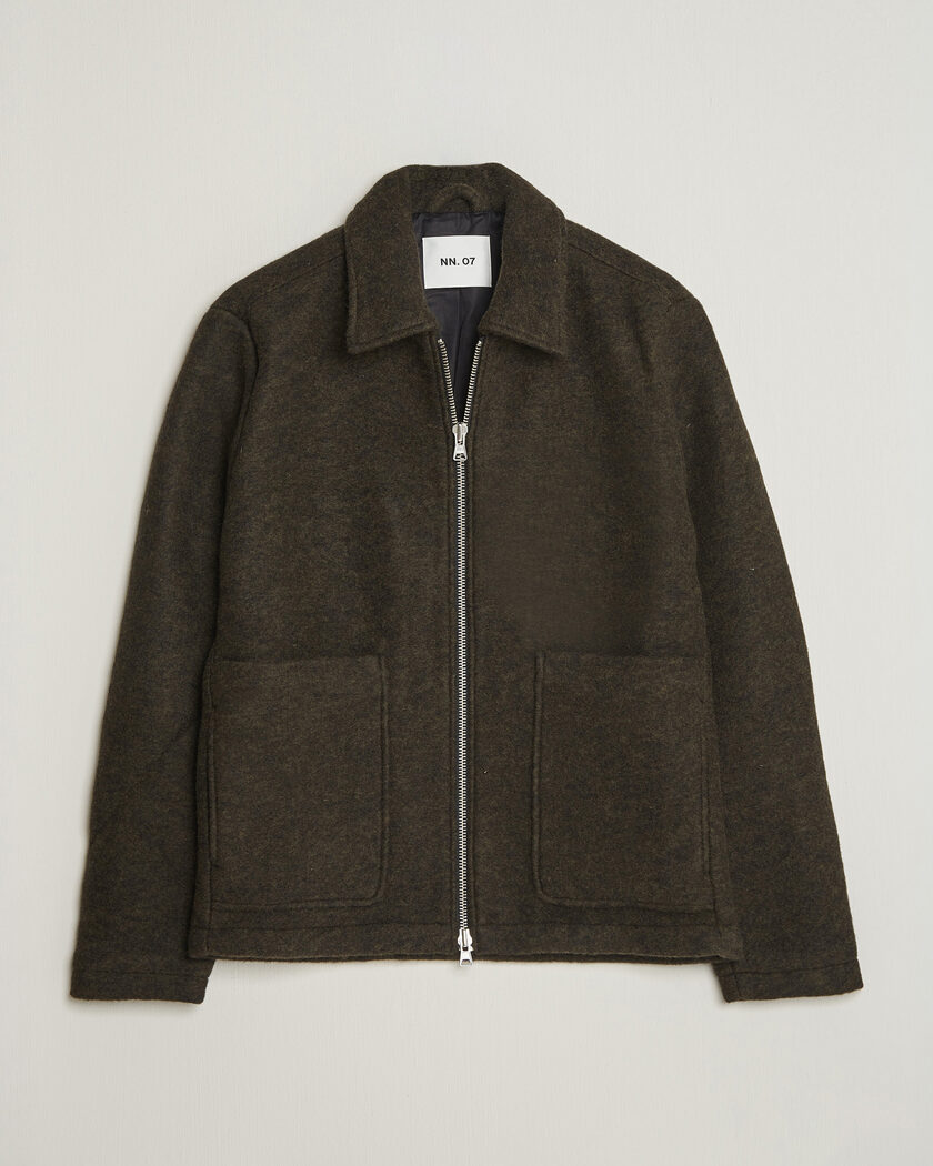 NN07 Gael Jacket Dark Army – Groen