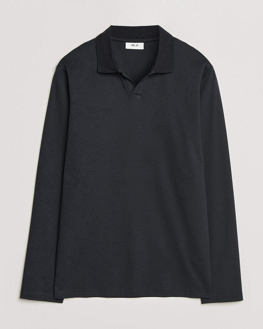 NN07 Paul Long Sleeve Polo Deep Navy – Blauw